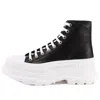 Alexander Mcqueen Tread Slick High-top Sneakers 'black White'