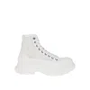 Alexander Mcqueen Tread Slick High-top Sneakers In White
