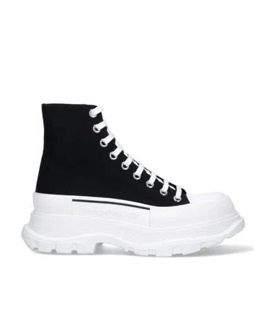 Alexander Mcqueen Tread Slick High-top Sneakers In White