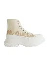 Alexander Mcqueen Tread Slick High-top Sneakers In Yellow