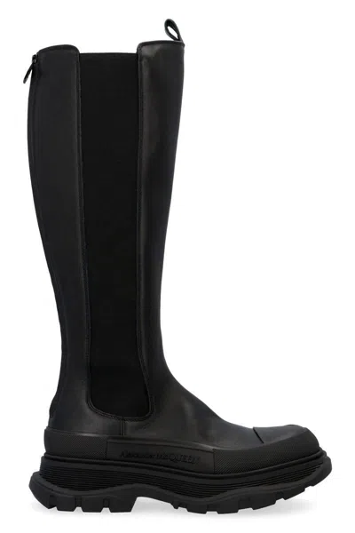 Alexander Mcqueen Tread Slick Knee-boots