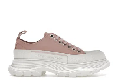 Pre-owned Alexander Mcqueen Tread Slick Lace Up Magnolia (women's) Sneakers In Magnoilia