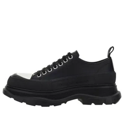 Alexander Mcqueen Tread Slick Lace-up Shoes 'black White Toe'