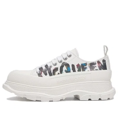 ALEXANDER MCQUEEN ALEXANDER MCQUEEN TREAD SLICK LACE-UP SHOES 'WHITE MULTI'
