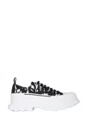 Alexander Mcqueen Tread Slick Abstract-print Sneakers In White