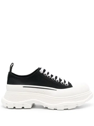 ALEXANDER MCQUEEN TREAD SLICK LACE-UP SNEAKERS