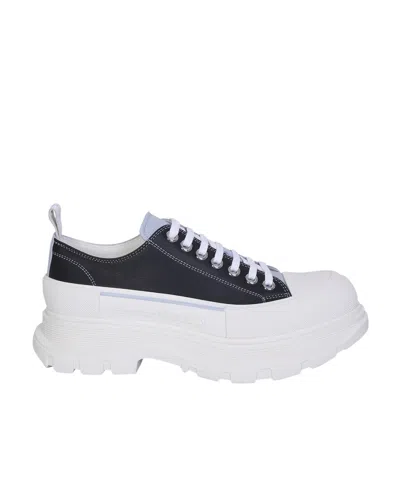 ALEXANDER MCQUEEN ALEXANDER MCQUEEN TREAD SLICK ROUND-TOE LACE-UP SNEAKERS