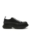 Alexander Mcqueen Tread Slick Platform Sneakers In Black