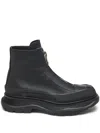 Alexander Mcqueen Alexander Mc Queen Tread Slick Ankle Boots In Schwarz