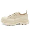 Alexander Mcqueen Tread Slick Low Lace Up 'beige' In Neutral