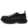 Alexander Mcqueen Tread Slick Platform Sneakers In Black