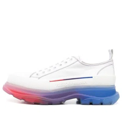 Alexander Mcqueen Tread Slick Low Lace Up Shoes 'white Multi'