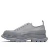 Alexander Mcqueen Tread Slick Low Top Sneaker 'grey' In Gray