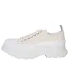 Alexander Mcqueen Tread Slick Low-top Sneakers 'cream Pink White' In Multi