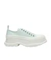 Alexander Mcqueen Tread Slick Lace-up Shoes In Green