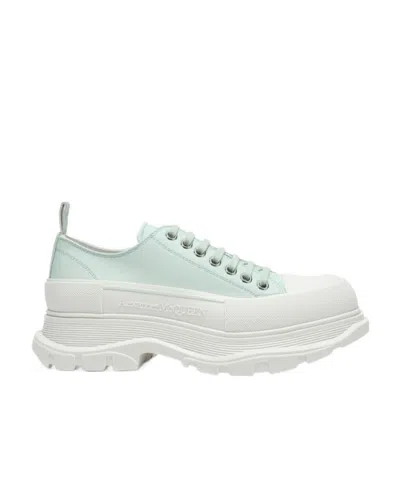 Alexander Mcqueen Tread Slick Low-top Sneakers In Green