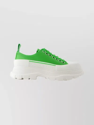 Alexander Mcqueen Tread Slick Low-top Sneakers Smooth Lambskin In Multi