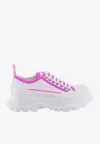 Alexander Mcqueen Tread Slick Low-top Sneakers In White
