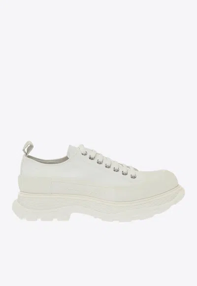 Alexander Mcqueen Tread Slick Low-top Sneakers In White