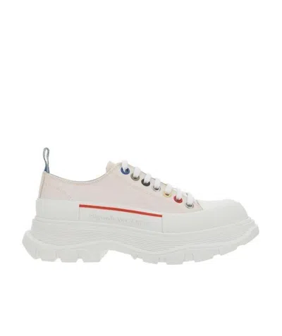 Alexander Mcqueen Tread Slick Low-top Sneakers In White