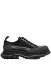 Alexander Mcqueen Tread Slick Sneakers In Black