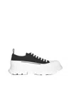 Alexander Mcqueen Alexander Mc Queen Black/white Tread Slick Shoes In Black White
