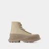 Alexander Mcqueen Tread Slick Sneakers -  - Multi - Canva In Multicoloured