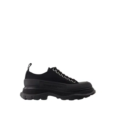 ALEXANDER MCQUEEN ALEXANDER MCQUEEN TREAD  SLICK SNEAKERS - CANVAS - BLACK