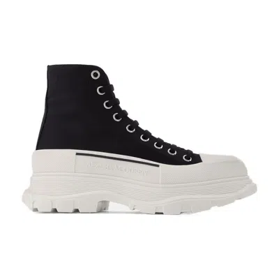Alexander Mcqueen Tread Slick Sneakers In Black
