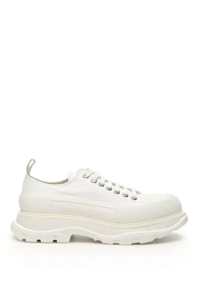 Alexander Mcqueen Tread Slick Sneakers In White White