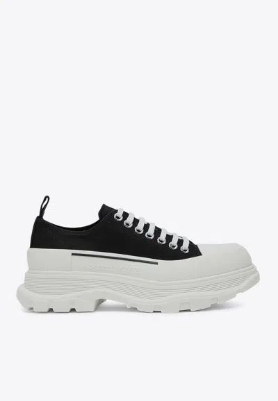 Alexander Mcqueen Tread Slick Sneakers In Black