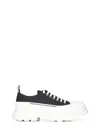 Alexander Mcqueen Alexander Mc Queen Black/white Tread Slick Shoes In Black