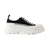 Alexander Mcqueen Tread Slick Sneakers In Black