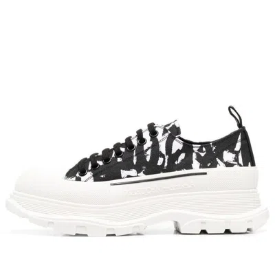 ALEXANDER MCQUEEN ALEXANDER MCQUEEN TREAD SLICK SNEAKERS 'BLACK WHITE CREAM'
