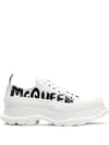 Alexander Mcqueen Tread Slick 50mm Graphic-print Sneakers In White