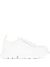 Alexander Mcqueen Tread Slick Sneakers In White