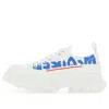 Alexander Mcqueen Tread Slick Sneakers 'white Blue'