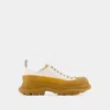 Alexander Mcqueen Women's Tread Sneakers In Beige