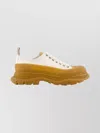 Alexander Mcqueen Tread Sneakers Leather Chunky Sole Lace-up In White