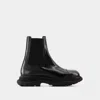 Alexander Mcqueen Treadslick Ankle Boots In Black