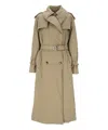 Alexander Mcqueen Coats In Beige