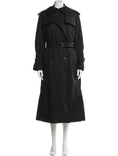 Pre-owned Alexander Mcqueen Trench Coat In Black