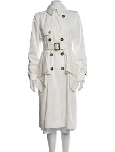 Pre-owned Alexander Mcqueen Trench Coat In Neutrals