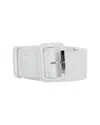 Alexander Mcqueen Extra Long Trench Belt In White