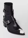 Alexander Mcqueen Punk Triple Strap Ankle Boots