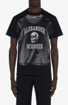 Alexander Mcqueen Logo Print T-shirt In Black