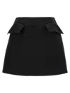 Alexander Mcqueen Alexander Mc Queen Wool Mini Skirt In Black