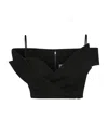 Alexander Mcqueen Trompe L'oeil Tailored Crop Top In Black