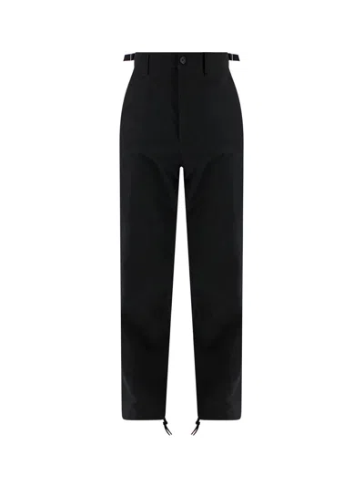 Alexander Mcqueen Organic Cotton Trousers In Black