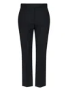 Alexander Mcqueen Wide-leg Pant In Wool Blend In Black
